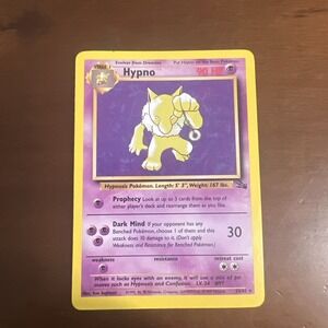 Hypno 23/62 Fossil Set - Non-Holo Rare Pokémon TCG WOTC 151 😵💫